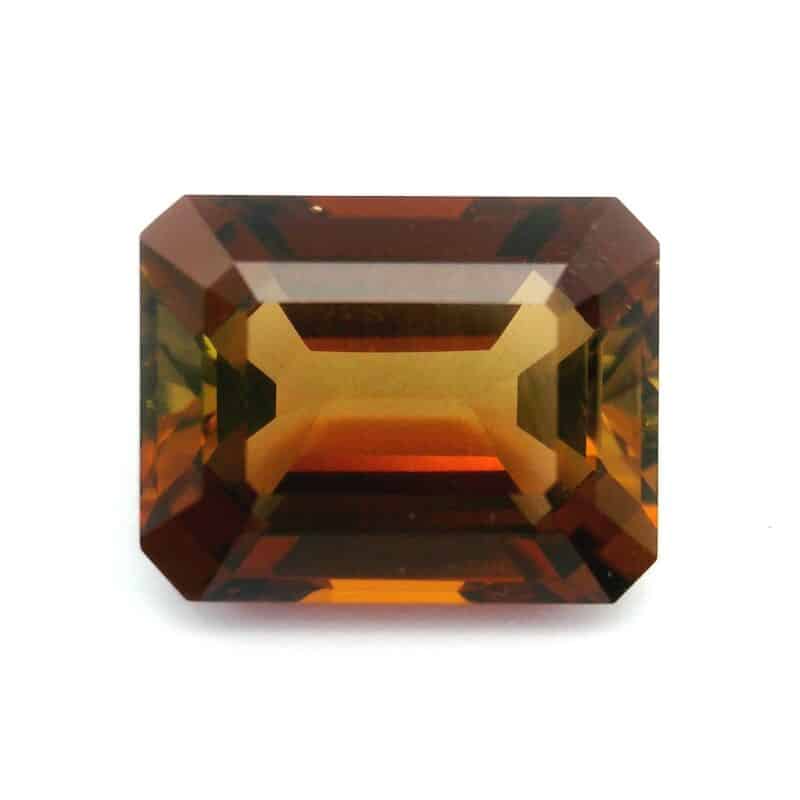Tourmaline, Brown, Emerald cut, 2.78 ct