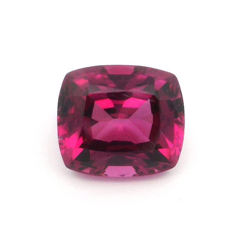 Rhodolite, Pink, Cushion, 0.00