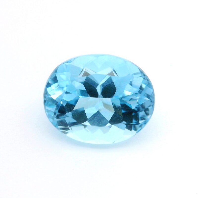 Aquamarine, Blue, Oval, 0.00