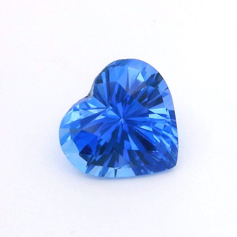 Sapphire, Blue, Heart-shaped, 0.00
