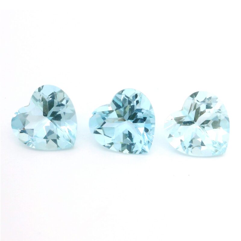 Aquamarine, Blue, Heart-shaped, 4.65