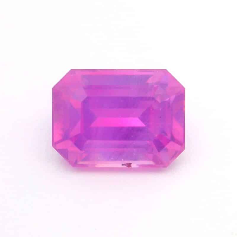 Sapphire, Pink, Emerald cut, 0.00