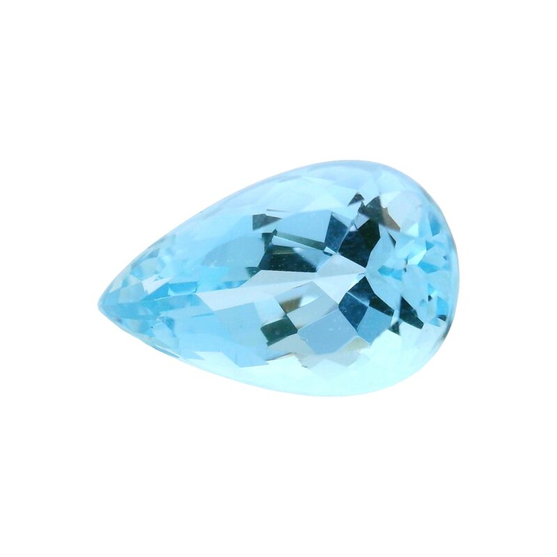Aquamarine, Blue, Pear, 0.00